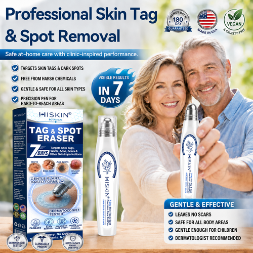 𝐇𝐈𝐒𝐊𝐈𝐍®👩‍⚕️ 𝟕-𝐃𝒂𝘆 𝐒𝗸𝐢𝐧 𝐓𝒂𝗴 & 𝐒𝐩𝙤𝐭 𝐄𝐫𝒂𝐬𝙚𝐫 Painless & Scar-Free Advanced Imperfection Removal Rollerball Pen🎀
