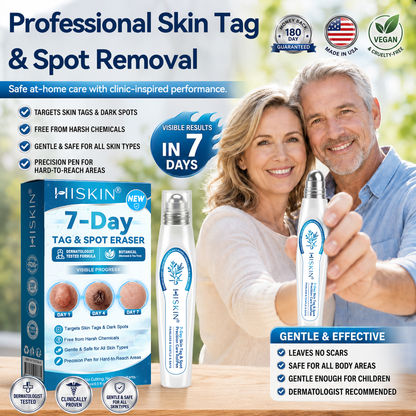 𝖧𝖨𝖲𝖪𝖨𝖭®👩‍⚕️⭐ 𝟕-𝐃𝒂𝘆 𝐒𝗸𝐢𝐧 𝐓𝒂𝗴 & 𝐒𝐩𝙤𝐭 𝐄𝐫𝒂𝐬𝙚𝐫 Painless & Scar-Free Advanced Imperfection Removal Rollerball Pen💎