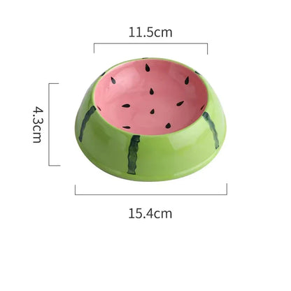 4cute designs pet ceramics bowl watermelon strawberry shape cat food bowl small dog colorful water suppliers Abiraterone acetate